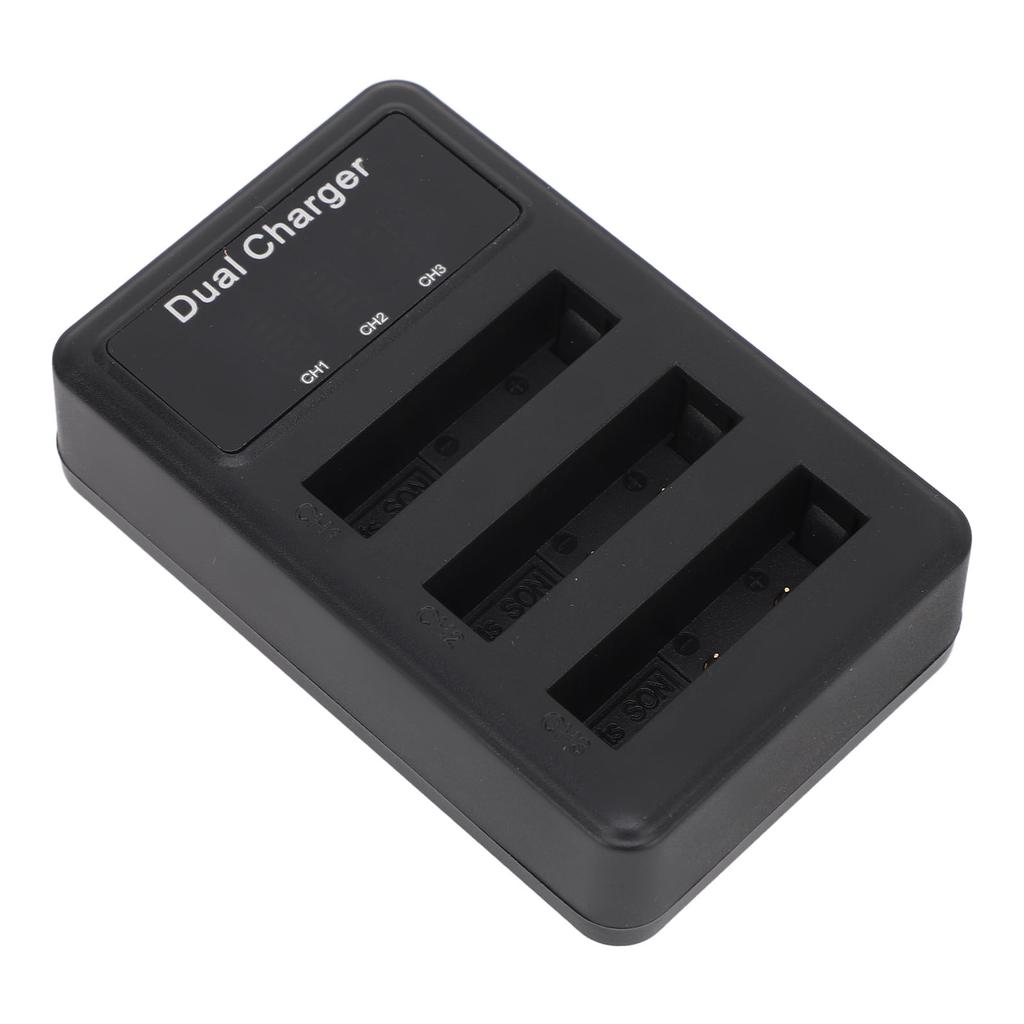 3er-Pack Akkuladegerät für NP BG1 Micro-USB Digitalkamera-Akkuladegerät mit LCD-Leistungsanzeige für Reisen