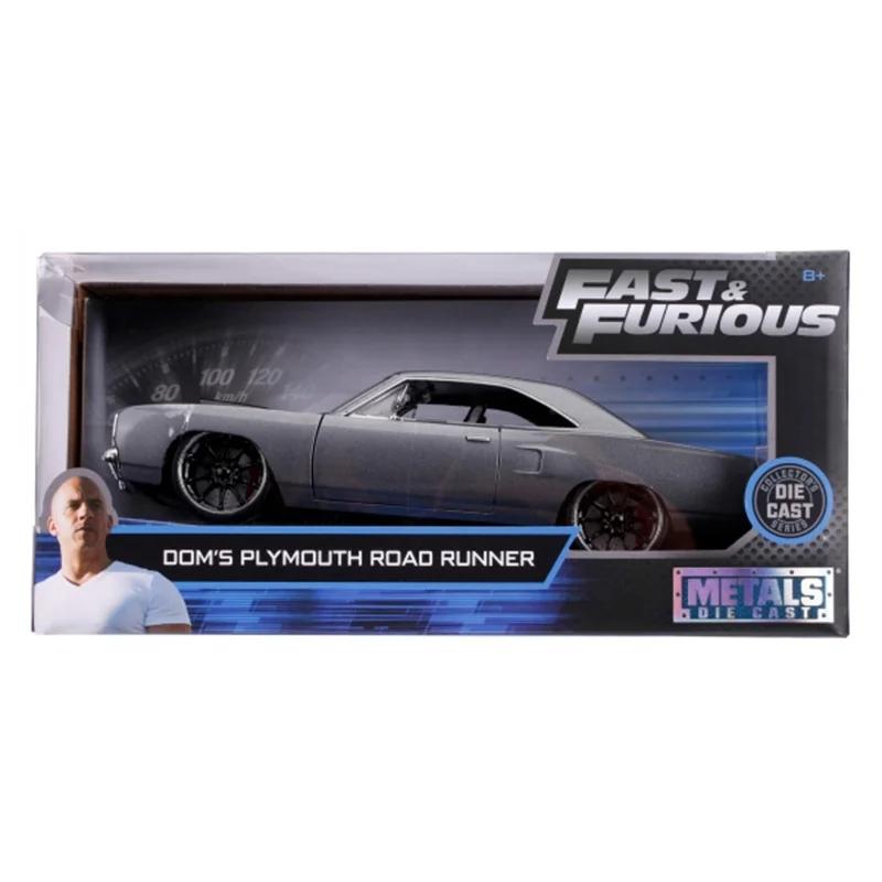 

Джада 1:24 Dom s 1970 Plymouth Road Runner машина Лита Металеві іграшки для хлопчиків