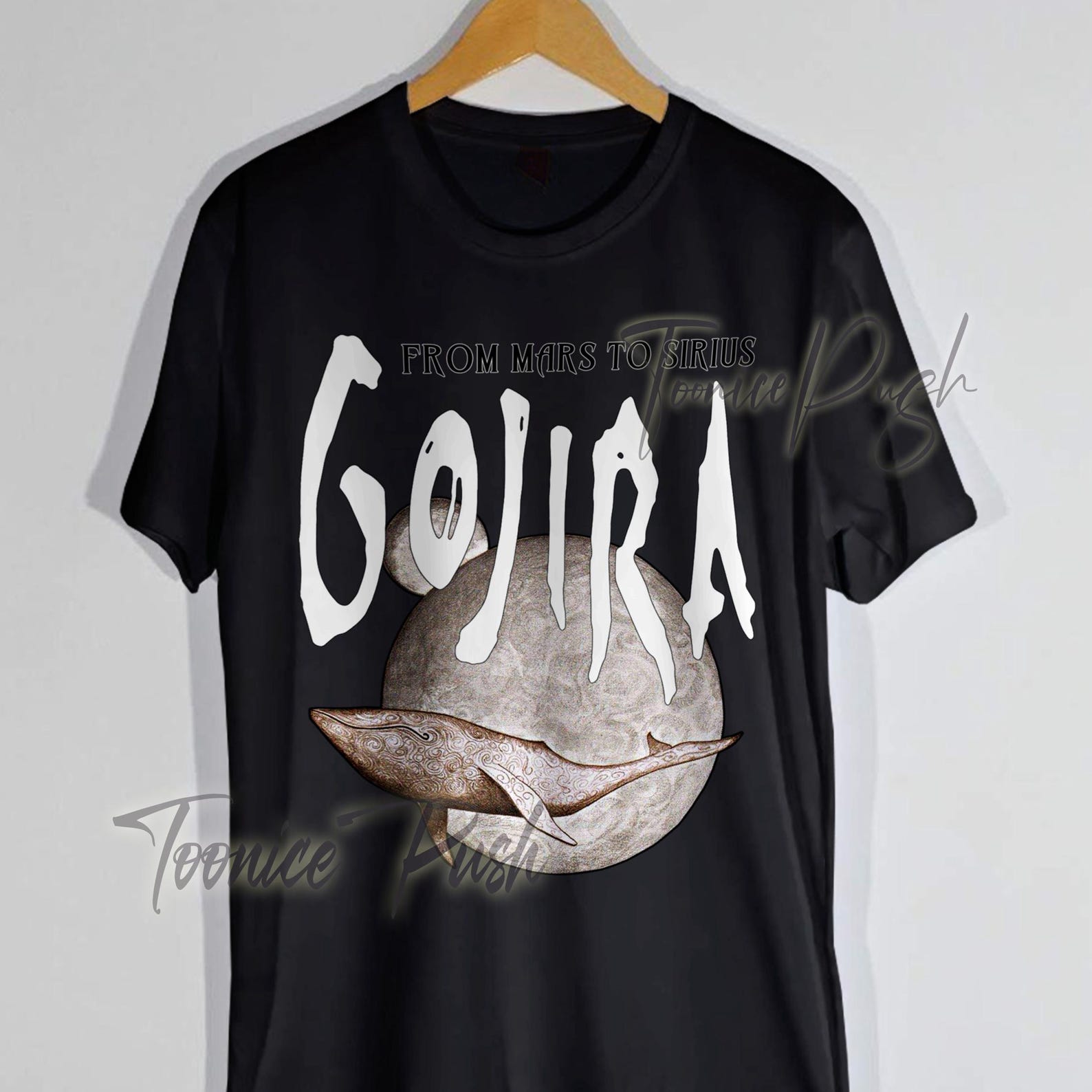 gojira shirt, from mars Vintage style Retro graphic design T shirt and gojira sweaT shirt S