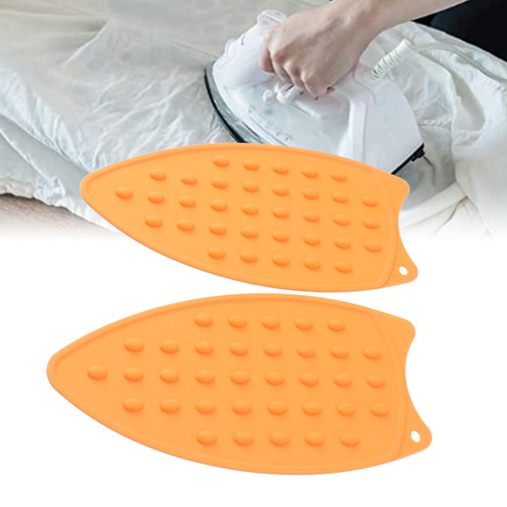 2Pcs Silicone Iron Rest Pad     Resistant Heat Resistant Iron Mat for Ironing Boards Irons
