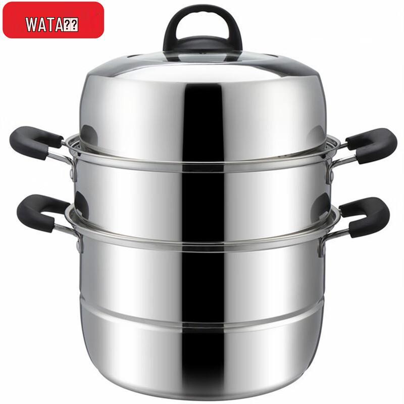 WATA Thickened Stainless Steel Multi-function Soup Steamer Pot