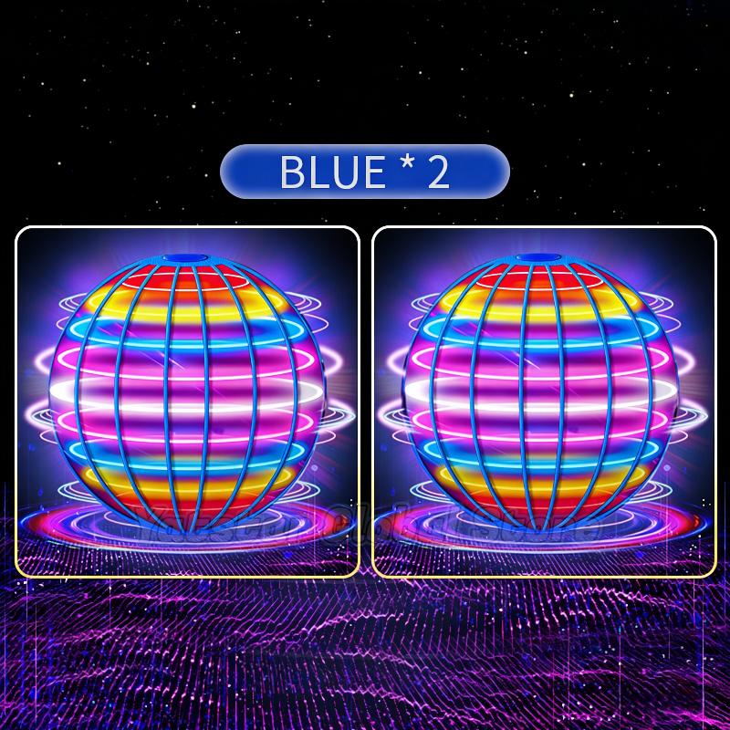 Flying Orb Ball  Upgraded, Hand Controlled Boomerang Spinner with LED Lights, Mini Drone Hover Ball Toy Birthday Gifts