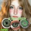 Funsachy 2Pcs Fashion Color Contact Lens For Pupils Blue Eyes 14.2mm Natural Brown Eye Lenses Beauty Green Lens Annual Cosmetics