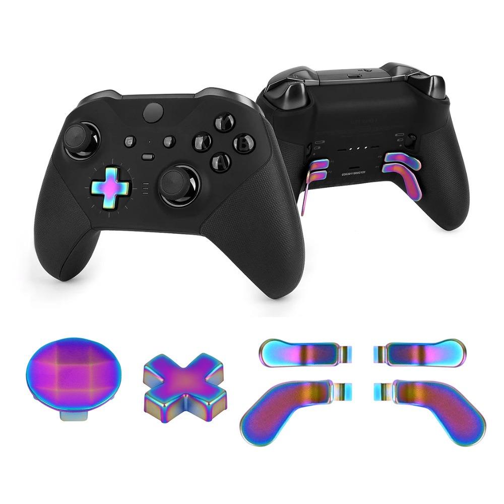 

Replacement Thumb Sticks Metal Paddles Button For Xbox One Elite Series 1/2 золотий