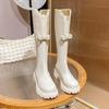 Fashion Versatile Boots Children's Pearl Bow But Knee Women's High Boots New In Autumn and Winter 2025
