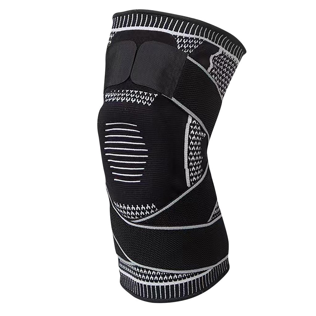 Compression Knee Brace Support Sleeve for Men and Women Adjustable Fit with Elastic Straps Breathable Fabric for Sports and Joint Pain Relief
