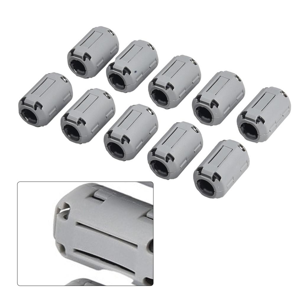 Ferrite Ring Core Clips 10 Pack for USB Mouse & Headphone Cables Minimizing Electromagnetic Interference Effectively