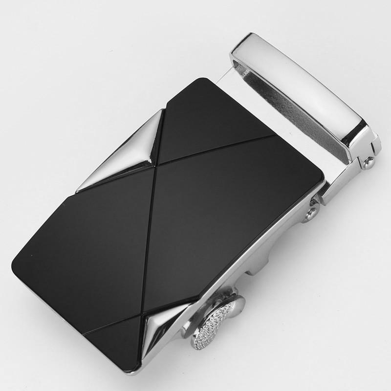 Mens Fashionable 35cm Automatic Buckle Waist Belt Durable Metal Design For Business Casual Or