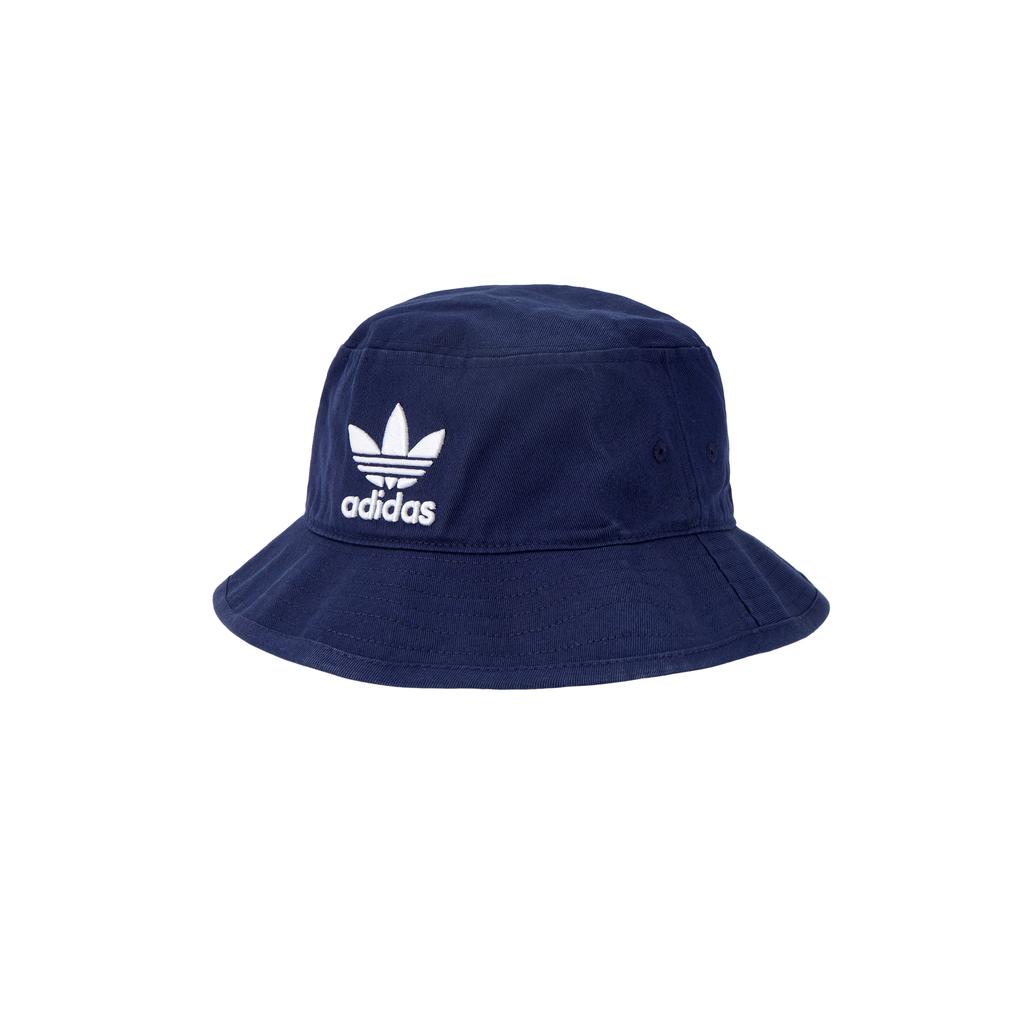 Adidas Originals Logo Embroidered Cotton Fisherman Hat Unisex Hats Blue ED9384