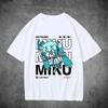 2025 New Women's T-shirt Casual T-shirt Printed T-shirt Street T-shirt Hatsune Miku Y2k Printed Fashion Round Neck Short Sleeve
