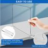 Transparent Wardrobe With Partition Board Clothing Board Cabinet Storage Partition Board Drawer Shelf Partition Storage Tool YLE371