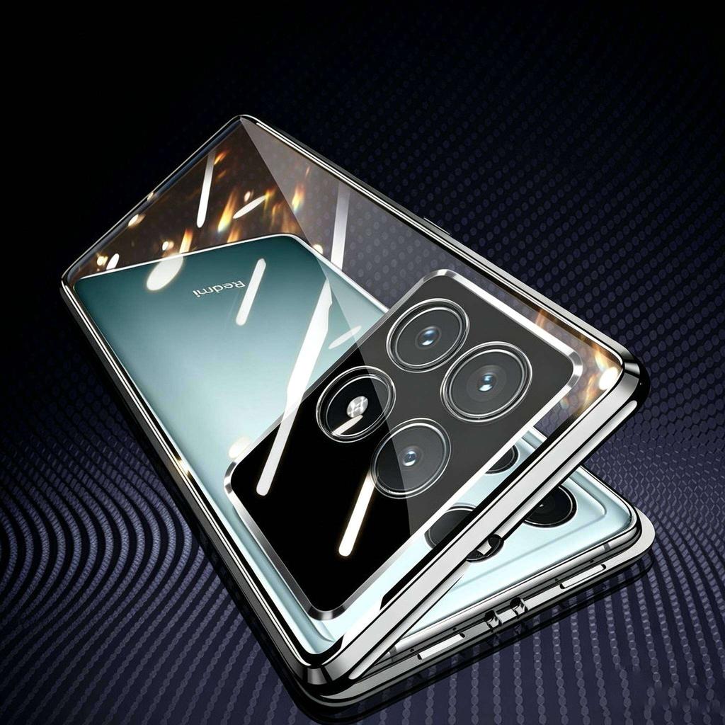 Case for Huawei Honor Win RT with Double Sided Tempered-Glass & Metal Frame Phone Bumpers Full Lens Protection Cover