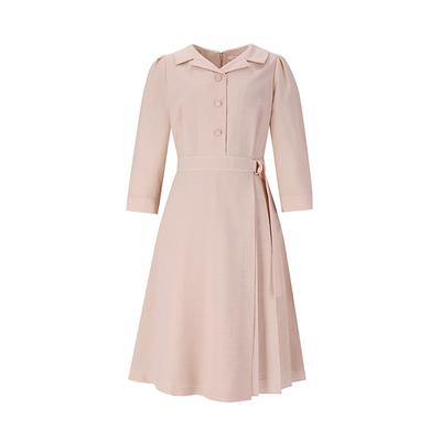 SOUP Stand Collar Pleated Point Dress (Sy3Opm5)