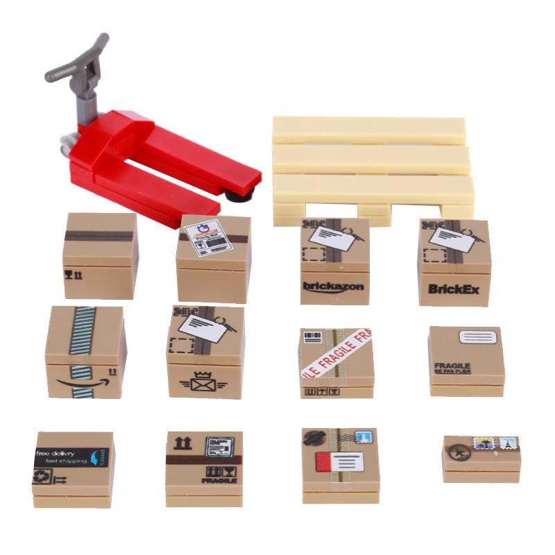 City MOC Furniture Desktop Game Computer Table Desk Piano Prints Set Building Blocks Toys for Children Assemble Bricks Parts