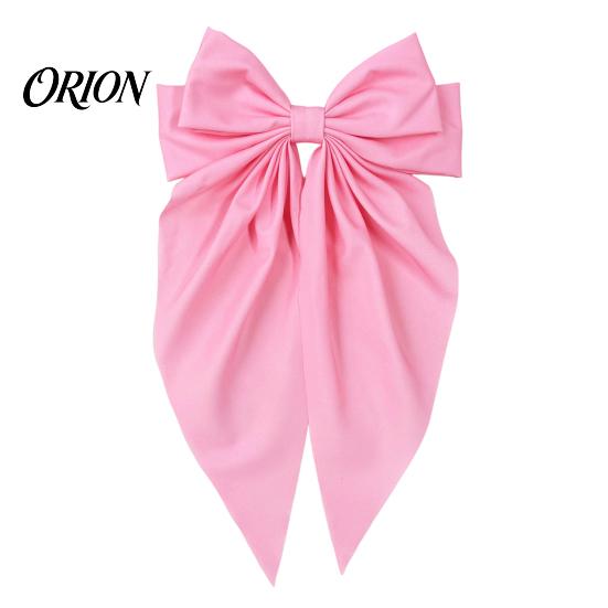 Atmospheric Look Hair Accessories Bow Clip with Heart Leopard Print Ribbon, Large Long Tail Spring Valentine Day Gifts for Women, Sweet Accessory