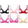 Dam BH Utskuren Push Up Hylla BH Topp Justerbara Axelband Spetskantad BH Alla hjärtans dag Underkläder