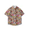 Summer 3D Printed Short Sleeve Flower Shirt Men'S Vintage Hawaiian Beach Casual Loose Men'S Large Size Shirt