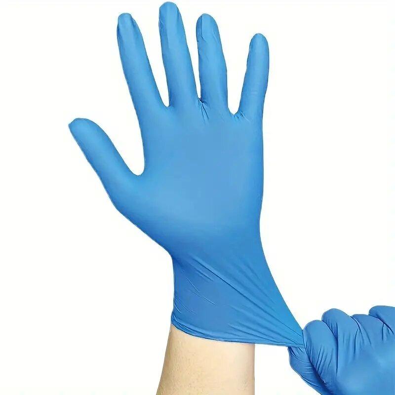 

Disposable Blue Nitrile Gloves for Household Cleaning Kitchen Cooking Hair Dyeing Tattoo Painting DIY Waterproof Oil Resistant M