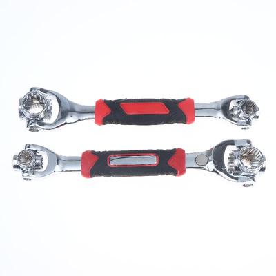 52/48 In 1 Hand Spline Bolts Sleeve Works Multi-Tool Set Universal Ratchet Socket Multipurpose Wrench With 360 Degree Rotation