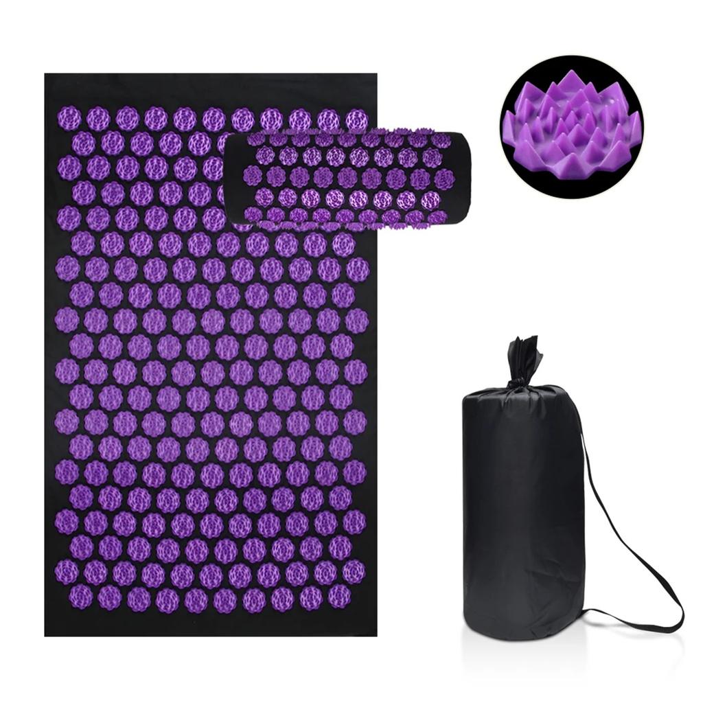 Lotus acupoint massage, Lotus spinal cushion, Yoga pillow, Foot cushion, Back and shoulder massage, Relaxation and leisure, Sand base cushion, Gift