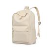 Student Two-color Simple and Versatile Schoolbag, Wear-resistant Canvas Large-capacity Lightweight Backpack