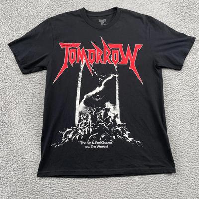 The Weeknd T-Shirt Mens Large Black Hurry Up Tomorrow Album Merch Graphic Tee