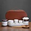Travel tea set Portable suet jade express cup Business event souvenir