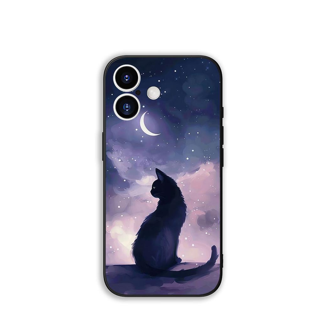 Funda Coque Cover for Huawei P30 P20 P10 Mate 10 20 Lite Pro Y9A Y8S P Smart Y6 Y7 Y9 Prime 2019 Case Black Meow Kitten Cat