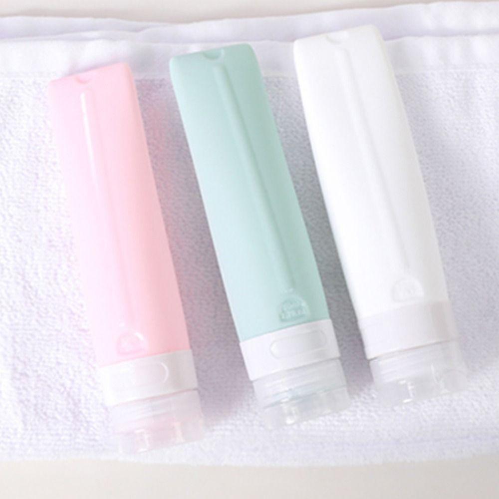 Duschgel Tragbarer Handwasch-Quetschbehälter Leere Flaschen Silikonflasche Unterabfüllrohr