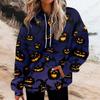 Happy Halloween 3d Print Hoodie Women Fashion Oversized Hoodies Women Sweats Halloween Hoodie Sweatshirt Women Tracksuits Coat