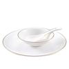 Luxury New Chinese Style Gold Rim Ceramic Dinnerware