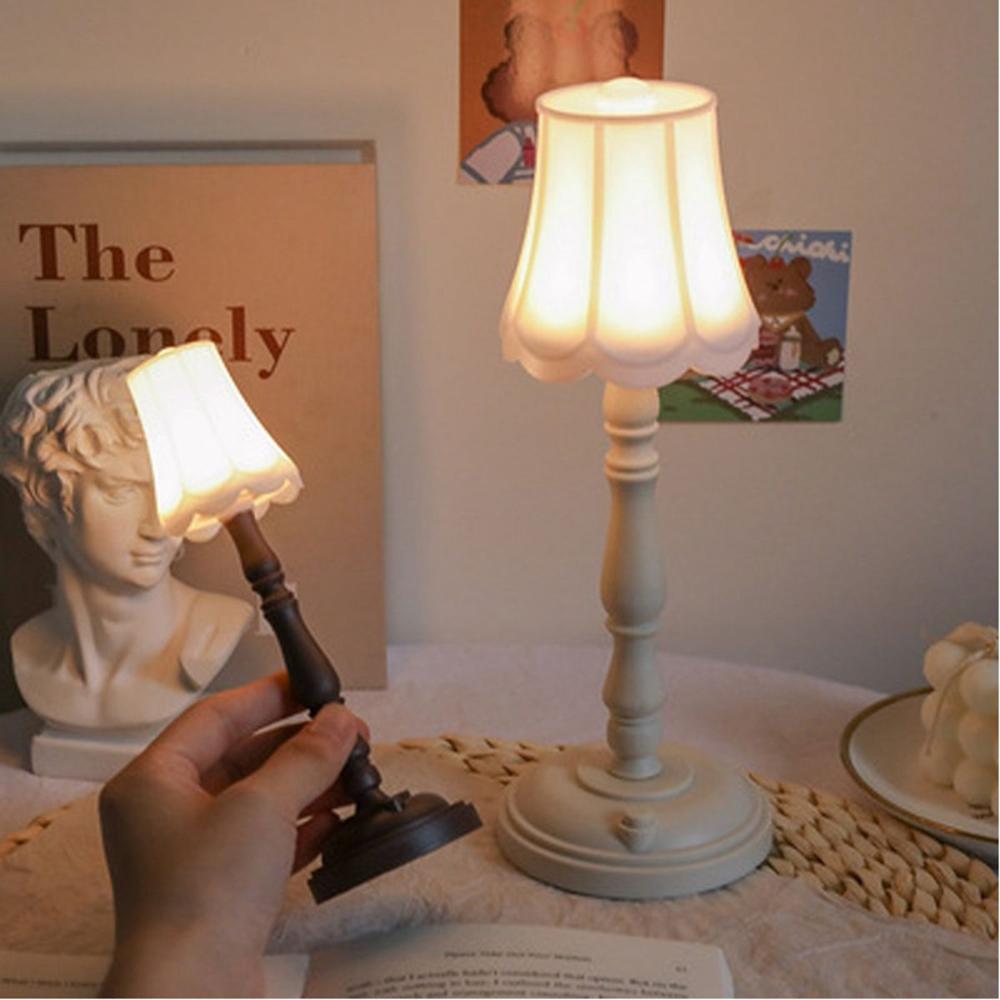 Home Decor Retro LED Vintage Table Lamp Room Ornaments Night Light Bedside Lighting