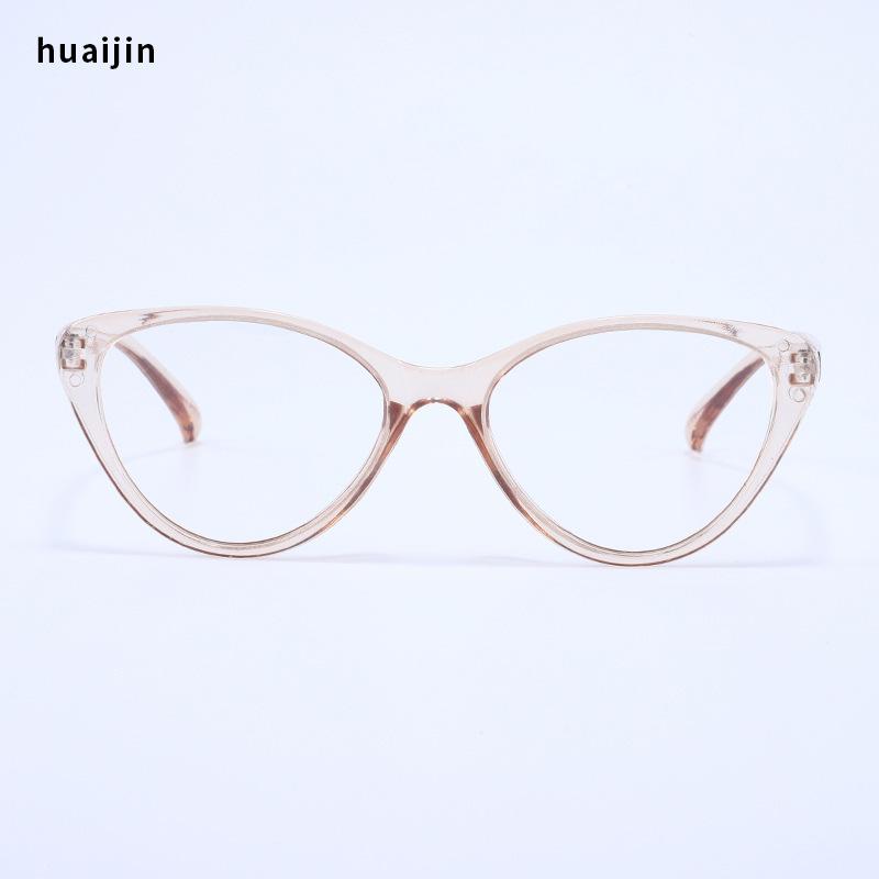 Cat Eye Glasses Frame Female Retro Artifact Tide Can Be Equipped With Myopia Anti-Blue Light Black Frame Glasses Flat Light