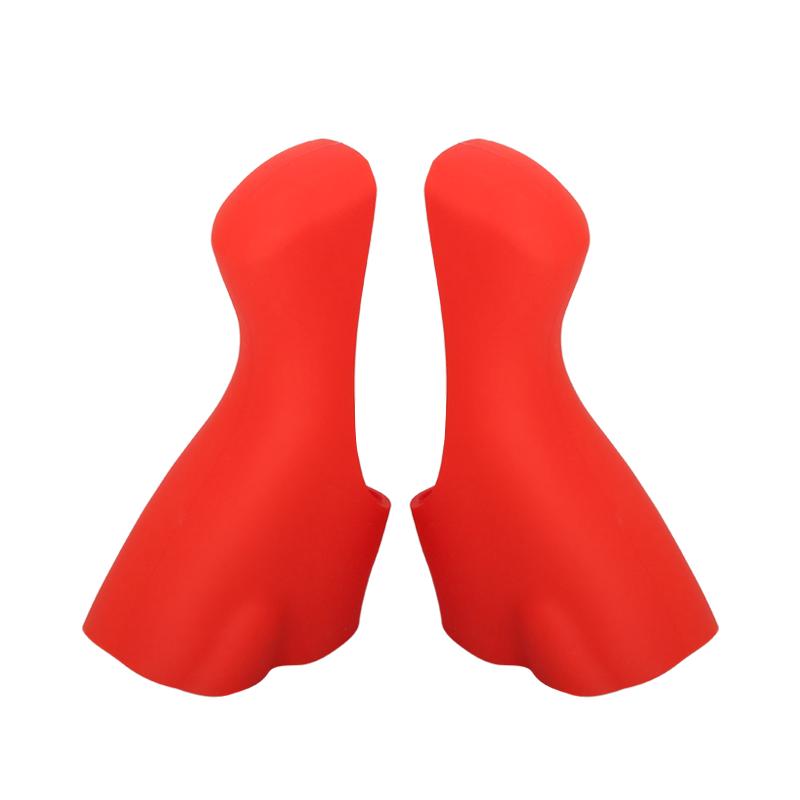 

Крышка кронштейна рычага переключения передач для велосипеда Крышка рычага переключения передач для шоссейного велосипеда Эластичный силикон для Shimano ST-R4700 R5800 R6800 красный