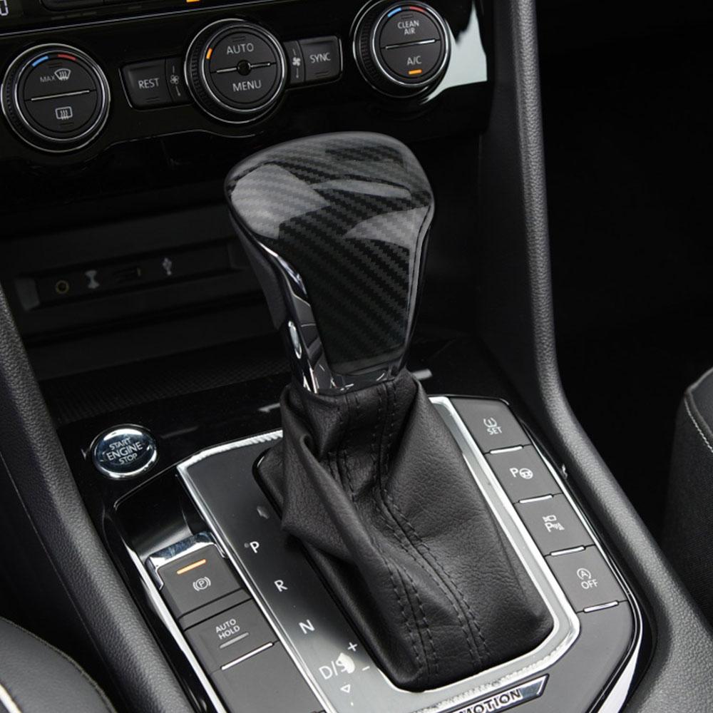 Car Gear Shift Knob Head Cover Trim for VW Volkswagen Tiguan 2017-2025 Phideon 2016-2025 AT ABS Accessories