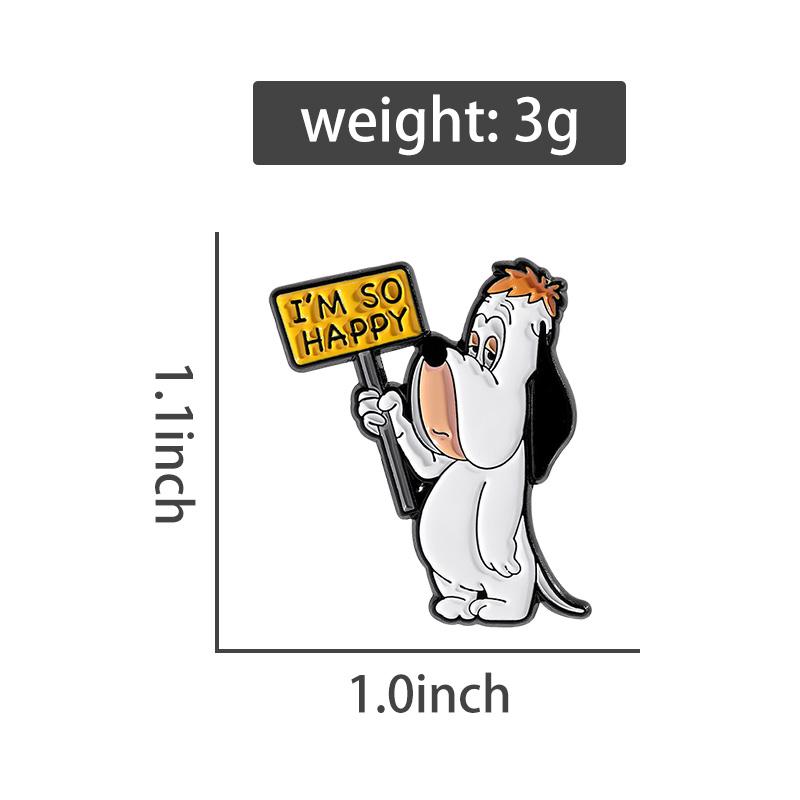 Cartoon Animation Dog Enamel Pins Custom Childhood Anime Brooches Lapel Badges Clothes Animal Jewelry Gift for Kids Friends
