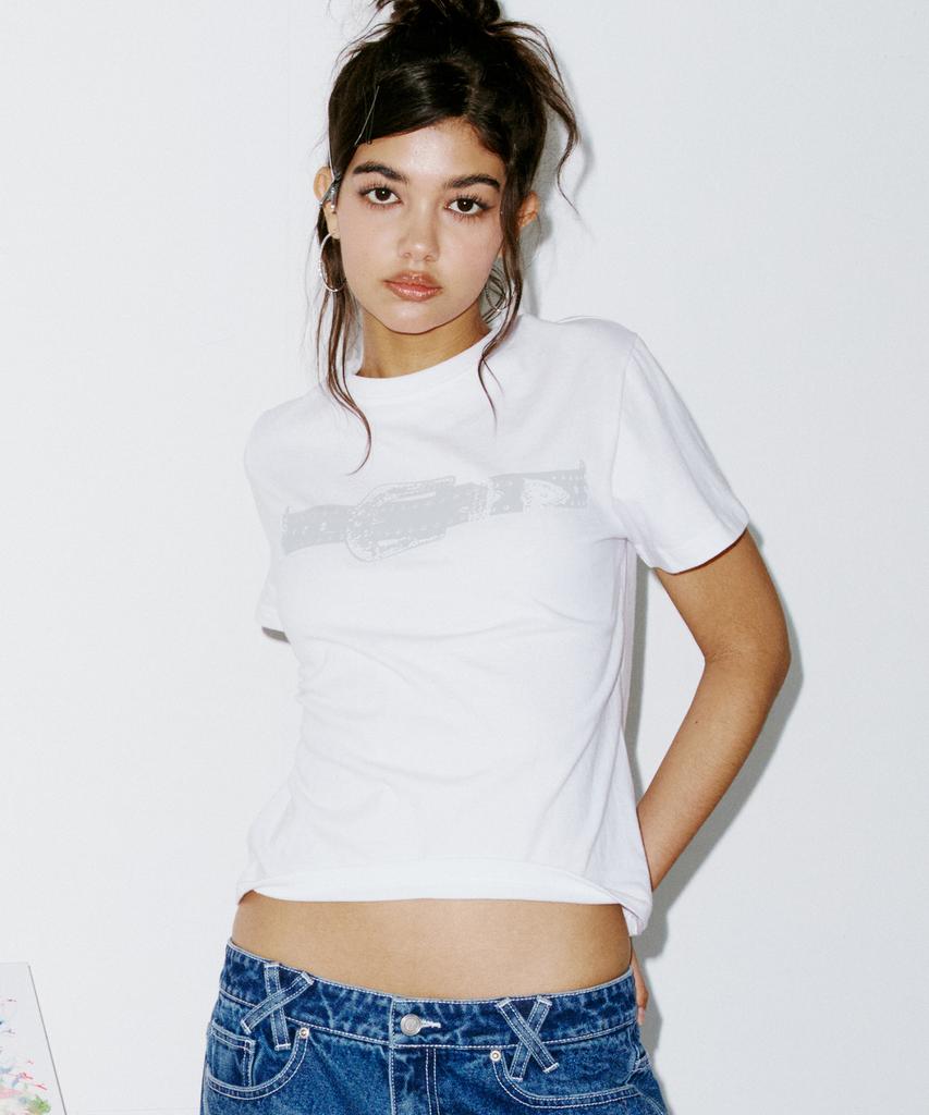 NYXX Belt Tee White