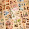 Heißer Verkauf 20 Blätter PET gestanzte Aufkleber Buch Vier Jahreszeiten Landschaft Dekorative Scrapbooking Material Tagebuch Album Bastelbedarf