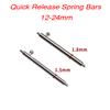20pcs Full Stainless Steel Spring Bars 12 13 14 15 16 17 18 19 20 21 22 24mm Watch Band Strap Quick Release Link Pin 1.5mm 1.8mm