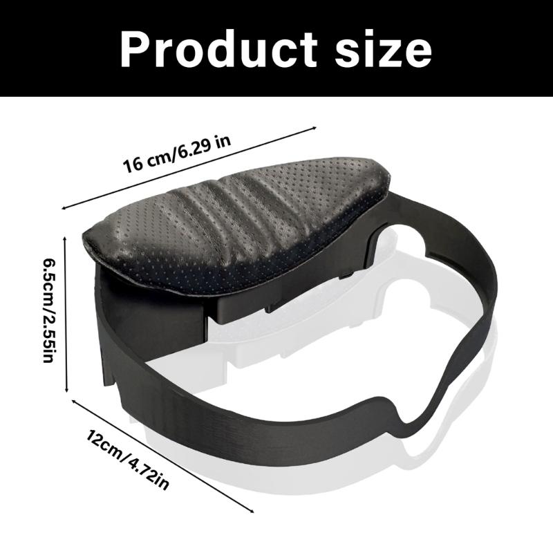 Breathable PU Leather Face Cover For 3 VR Headsets Adjustable Comfort 3D Printed Frame Enhanceds Ventilation