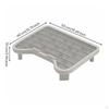 Cat Litter Mat with Raised Hollow Grid Sifting Step EasyTohygienic Pet Accessory for