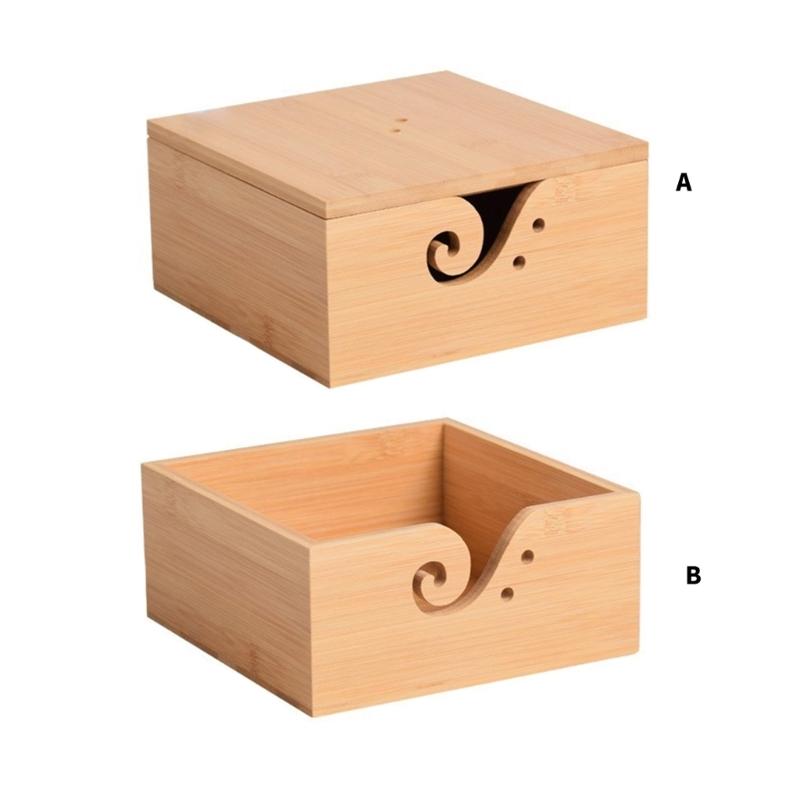 Square Knitting Bowl Crocheting Bowl Wool Holder Knitting Bowl Holder Wool Storage Bowl Knitting Accessories for Daily