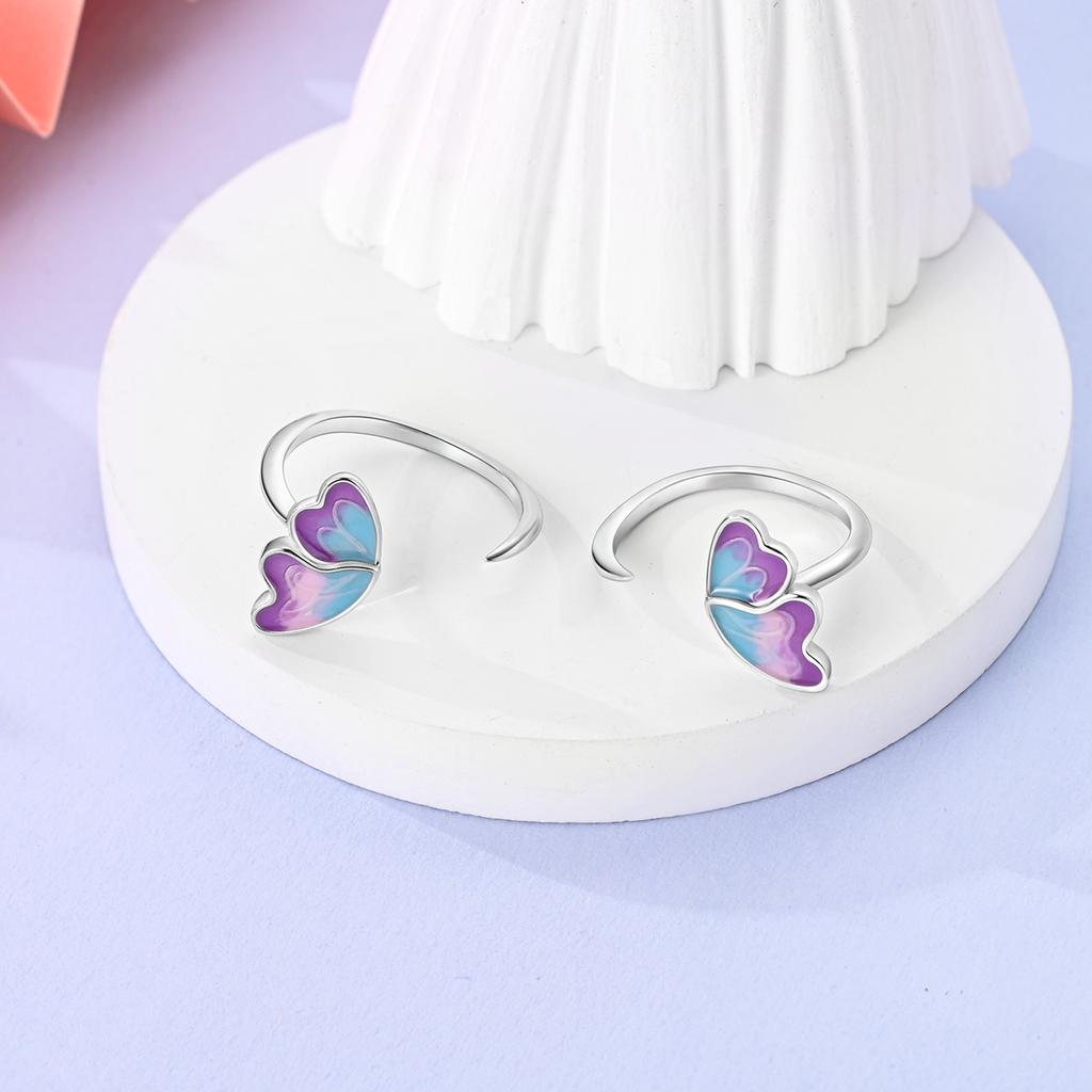 Copper Exquisite Opening Rings Adjustable Women Original Valentine'S Birthday Gift Diy Wedding Jewelry Accessory