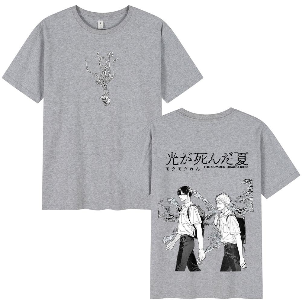 Anime The Summer Hikaru Died Tshirt Hikaru Yoshiki Unisexga Fashion Tshirts Unisex Women 100 Cotton Casual Tops Streetwear Unisex