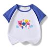 2023 Baby Shark Kids Summer Short Sleeve Cotton T-shirt & Shorts Set