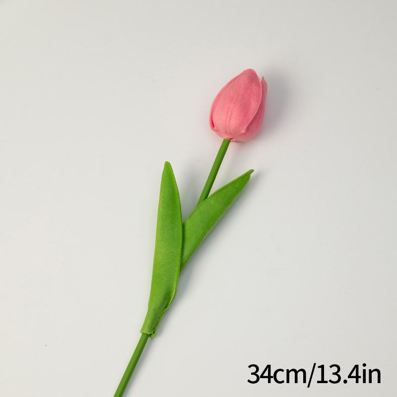 10/5Pcs Artificial Tulips Flower Real Touch Fake Faux Pu Tulips Flower Arrangement Wedding Bouquet Mother'S Day Gift Home Decor