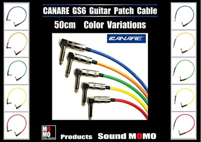 Sound MOMO Canare Red 50cm LS (CANARE GS-6 Patch Cable) P1LSC 1 piece (Made in Japan)
