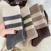 5 Pairs Striped Print Socks, Comfy & Soft Mid Tube Socks, Women's Stockings & Hosiery