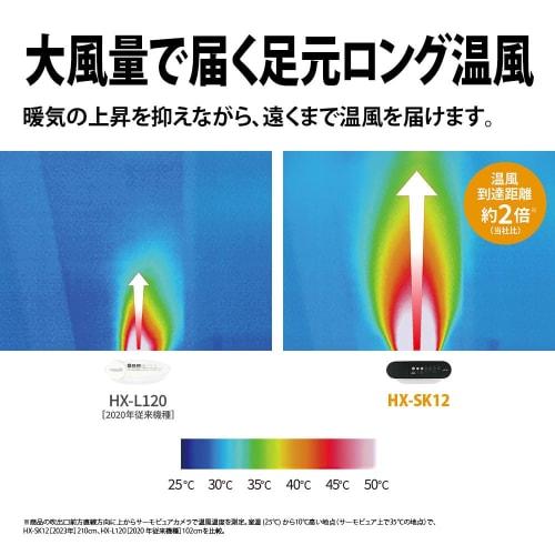 Sharp Humidifying Ceramic Heater HX-SK12-W Foot Long Warm Air Plasmacluster Filter Automatic Cleaning Humidification Volume 650mL/h Made in Japan