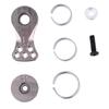 Aluminum Alloy Buffer Metal Steering Arm 23T Fit for 1 10 1 8 Car Model (Titanium N10228T)